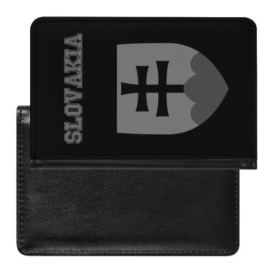 Flag of Slovakia Passport Protector,Pu Leather Passport Case Wallet Travel Essentials