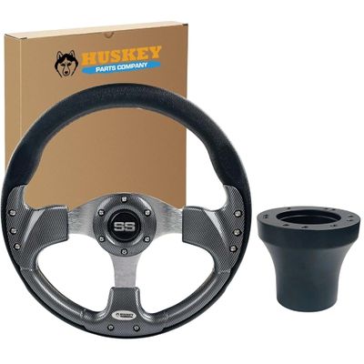 12.5" Golf Cart Steering Wheel Sports Style For EZGO TXT/RXV/ST/Express/Workhorse