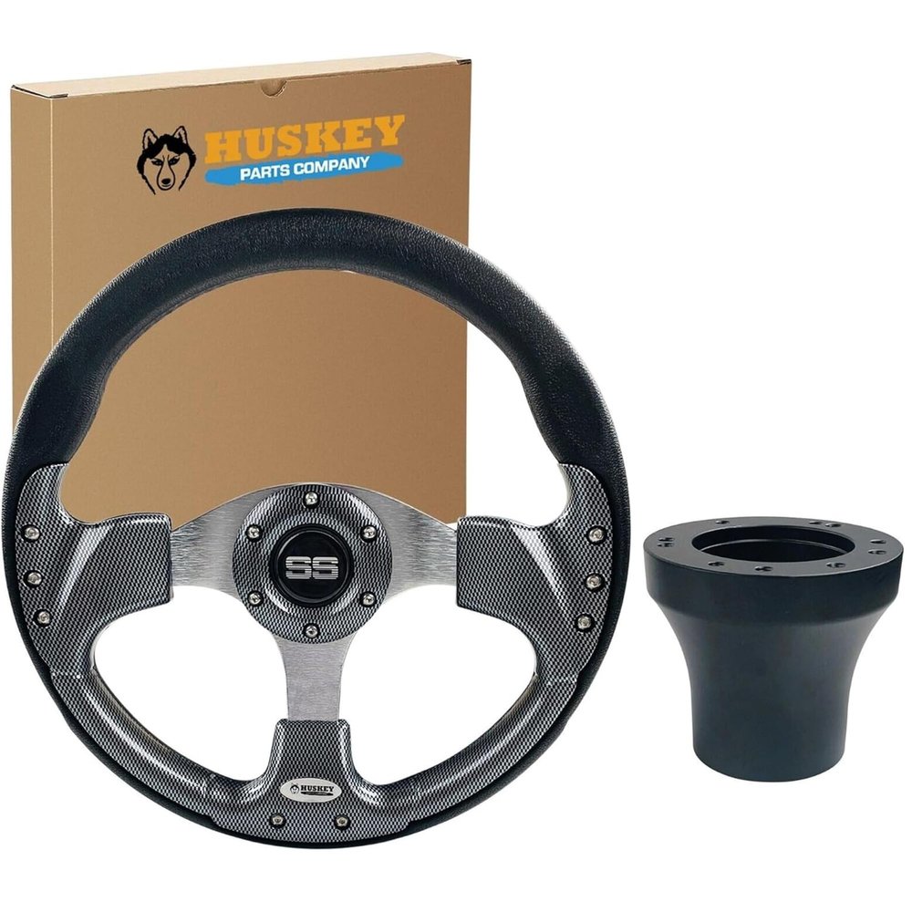 12.5" Golf Cart Steering Wheel Sports Style For EZGO TXT/RXV/ST/Express/Workhorse