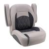 DeckMate Luxury Low Back Pontoon Captain's Chair - Gray and Charcoal view 2