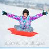 Superio Round Snow Saucer Sled- 24" Plastic Disc Sled for Kids and Adults- Heavy Duty Sled with Handles for Downhill Sledding, Winter Outdoor Sports (Red, 6 Pack) view 3