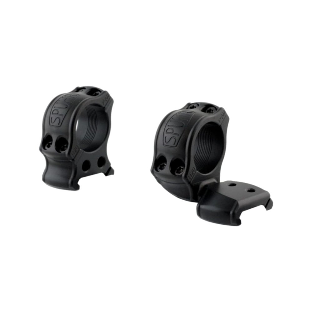 Spuhr Hunting Series 1" Cant Aesthetic Scope Rings, 25.4mm Height, Pick/Weaver Compatible, Accessory Interface (HPC20-25A)