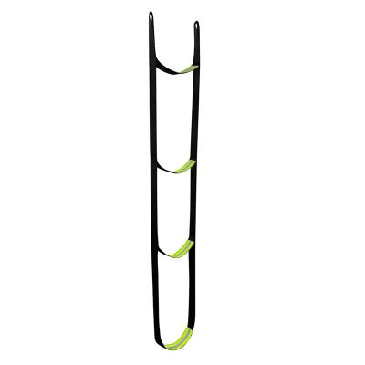 clinmday Climbing Aider,Reflective Strip Design & Wear Resistant & Foldable Portable Climbing Stick Aider with Anti Skidding Steps - Rope Ladder for Hunting Safety, Outdoor Climbing, Caving, Canyonin