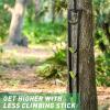 clinmday Climbing Aider,Reflective Strip Design & Wear Resistant & Foldable Portable Climbing Stick Aider with Anti Skidding Steps - Rope Ladder for Hunting Safety, Outdoor Climbing, Caving, Canyonin view 2