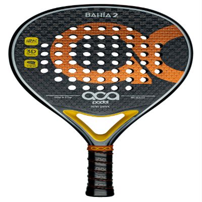 ACA Bahia 2 Professional Padel Racket | Superior Control & Power | 12K Carbon Faces | Drop Shape | 100% Carbon Frame | EVA Fusion Core