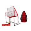 PowerNet Volleyball Practice Net Station and Large Carry Bag Bundle, 8 ft Wide by 11 ft High, Ball Return, Great for Hitting and Serving Drills, Perfect for Team or Solo Training view 1