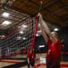 PowerNet Freestanding Volleyball Warm Up Net with Large Ball Bag Bundle, Portable Design for Indoor Or Outdoor Use, Foldable One Piece Quick Setup Frame, Great for Hitting Serving Drills view 4