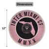 Fan Creations Inter Miami FC MLS Wooden Sign 12 Round Wall Decor- Show Your Club Internacional de Futbol Miami Spirit and Decorate Your Major League Soccer Fandom- Officially Licensed view 2