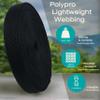 Country Brook Design 1" Webbing - 10/25/50 Yards - 30+ Colors - EDC 1 Inch Polypropylene Webbing for Climbing Outdoors Crafting DIY Gear Repair (Black, 50 Yards) view 4