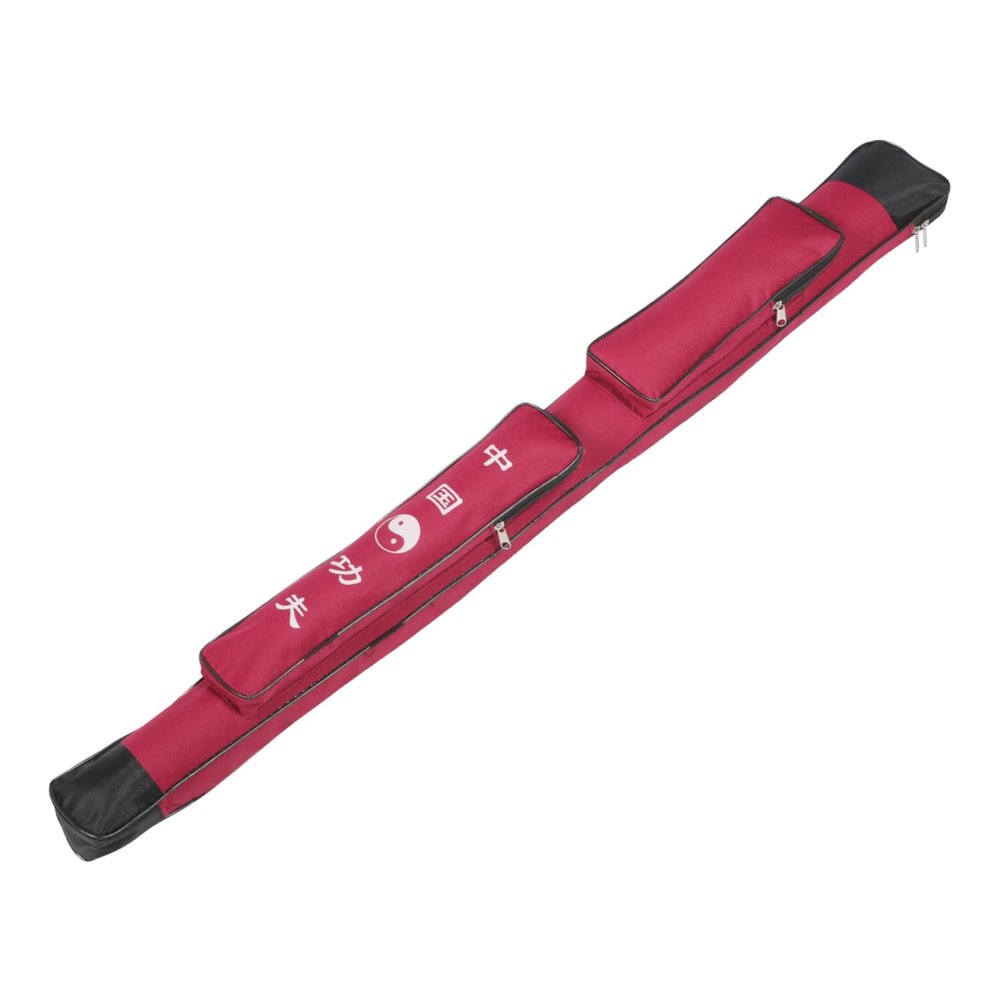 OFFSCH 1pc Sword Protective Cover Thickened Canvas Single Layer Bag for Martial Arts Red Storage for Taichi and Swords