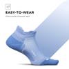 Feetures Plantar Fasciitis Relief Sock Light Cushion No Show Tab - Targeted Compression Sock for Women & Men - Brilliant Blue - Medium (1 Pair) view 3