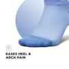 Feetures Plantar Fasciitis Relief Sock Light Cushion No Show Tab - Targeted Compression Sock for Women & Men - Brilliant Blue - Medium (1 Pair) view 4