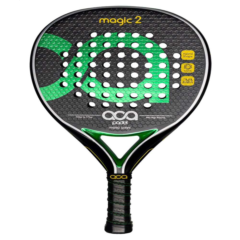 ACA Magic 2 Pro Padel Racket | Advanced Power & Feel | 12K Carbon Faces | Hybrid Shape | High Balance | Hexa 3D Finish