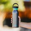 Built 18 fl oz Double-Walled Stainless Steel Standard Mouth Cascade Bottle, Threaded Handle Lid Spill-resistant Travel Cup with Rubber Grip Keep Drinks Cold Hot for Home Travel view 2