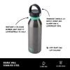 Built 18 fl oz Double-Walled Stainless Steel Standard Mouth Cascade Bottle, Threaded Handle Lid Spill-resistant Travel Cup with Rubber Grip Keep Drinks Cold Hot for Home Travel view 4