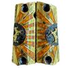 Grips for Colt 1911 Gun Colt Logo Model with Ocre Resin and Gold Rose and Black Nickel Includes Screws view 1