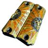 Grips for Colt 1911 Gun Colt Logo Model with Ocre Resin and Gold Rose and Black Nickel Includes Screws view 2