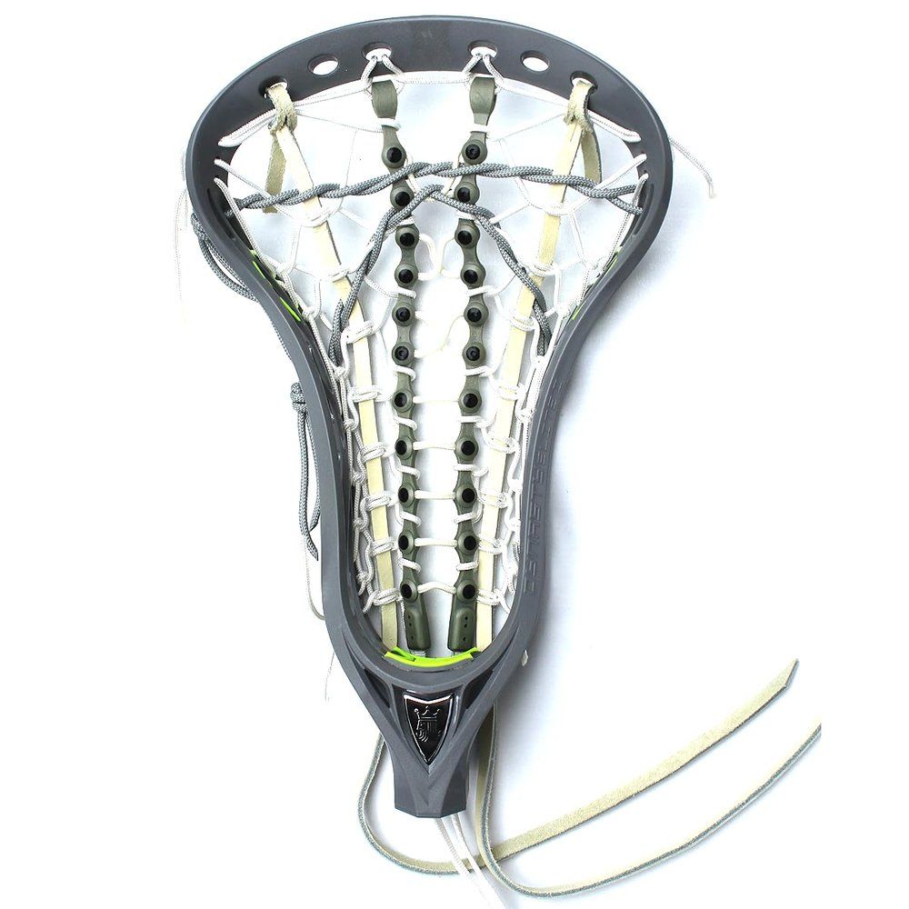 EVERY SPORT FOR LESS.COM Brine Dynasty Elite II Limited Edition Flex Pocket Strung Lacrosse Head - Titanium/Vibrant Yellow