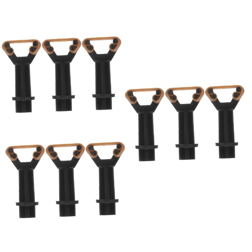 BESPORTBLE 9pcs Pool Cue Tip Repair Tool Elastic Tip Clamp for Billiard Cues Lightweight and Portable Accessory for Pool Players