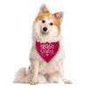 Big Sister Dog Bandana, Dog Bandana, Deep Pink Pet Dog Scarf Accessories, Pet Dog Triangle Scarf, Dog Bandana for Small Medium Dogs, Baby Announcement Dog Bandana, Dog Bandana Pet Scarf (M) view 2