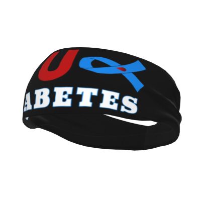Fuck Diabetes Awareness Sports Headband for Men Women Unisex Workout Sweat Band Fitness Stretchy for Gym Athletic Running Cycling Basketball Yoga