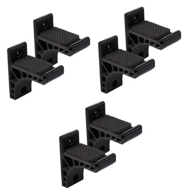 BESPORTBLE 3pairs Rack Portable Recurve Holder Adhesive Backing for Easy Installation Safe Storage Display for Black