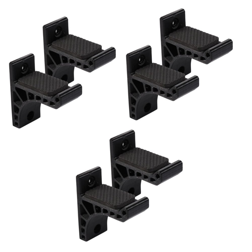 BESPORTBLE 3pairs Rack Portable Recurve Holder Adhesive Backing for Easy Installation Safe Storage Display for Black