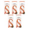 Nite Ize S-Biner Aluminum Dual Carabiner - Durable Dual Carabiner with Wire Gate Closure for Organizing Keys & Gear Attachments - Size 3, Orange (5 Pack) view 1