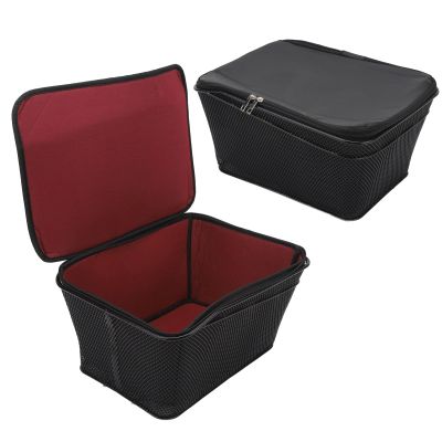 BEIJIALY Rear Bike Basket, Waterproof Metal Wire Bicycle Basket, 20L Capacity 20kg Bearing Waterproof Rack Storage Bag for Outdoor