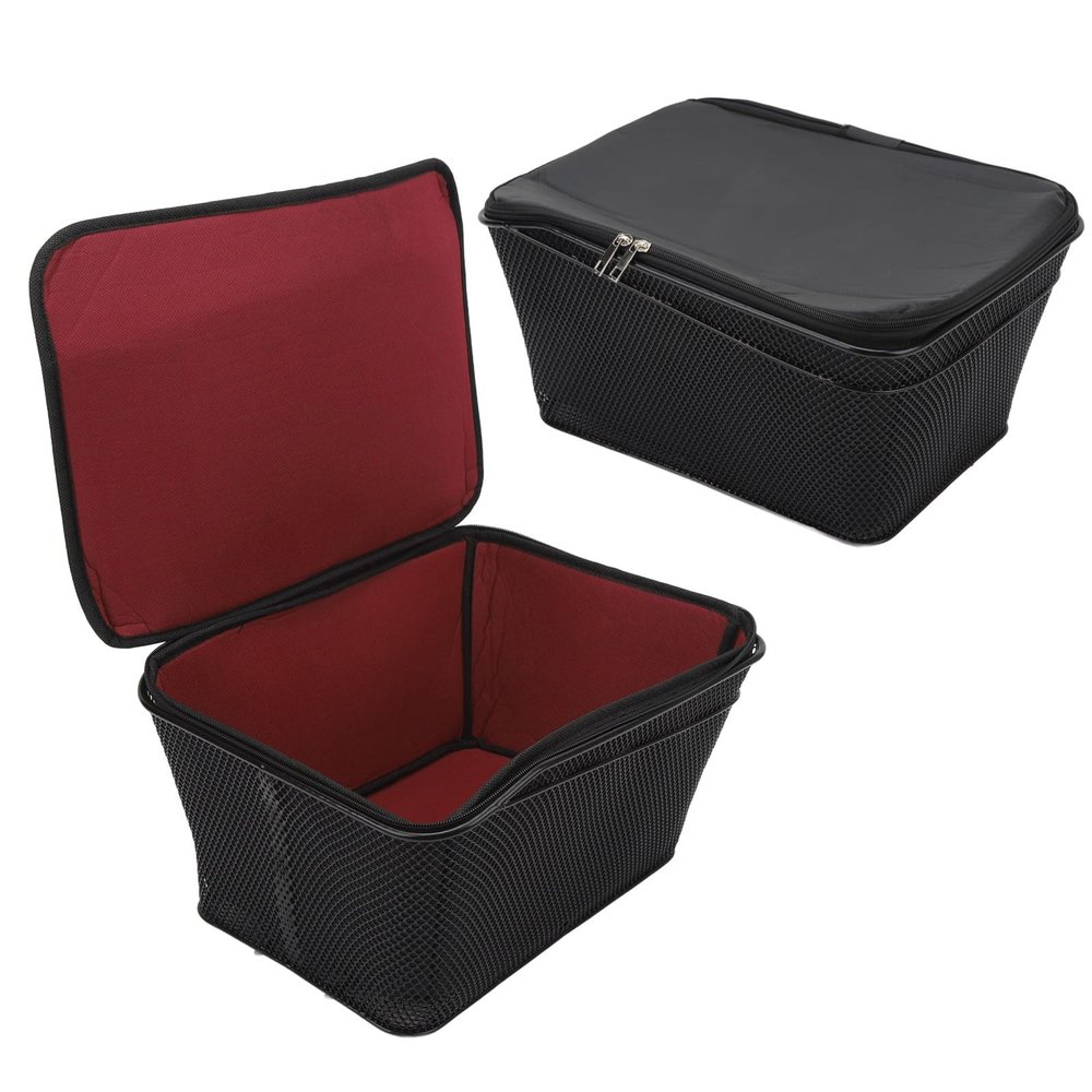 BEIJIALY Rear Bike Basket, Waterproof Metal Wire Bicycle Basket, 20L Capacity 20kg Bearing Waterproof Rack Storage Bag for Outdoor