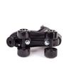 C SEVEN C7skates Retro Design Quad Roller Skates (Soft Black, Kids C12) view 4
