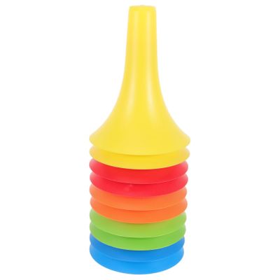 NOLITOY 10pcs Sports Marker Cone for Training Brightly Colored Cones for Soccer Basketball and Roller Skating Practice for Obstacle and Events