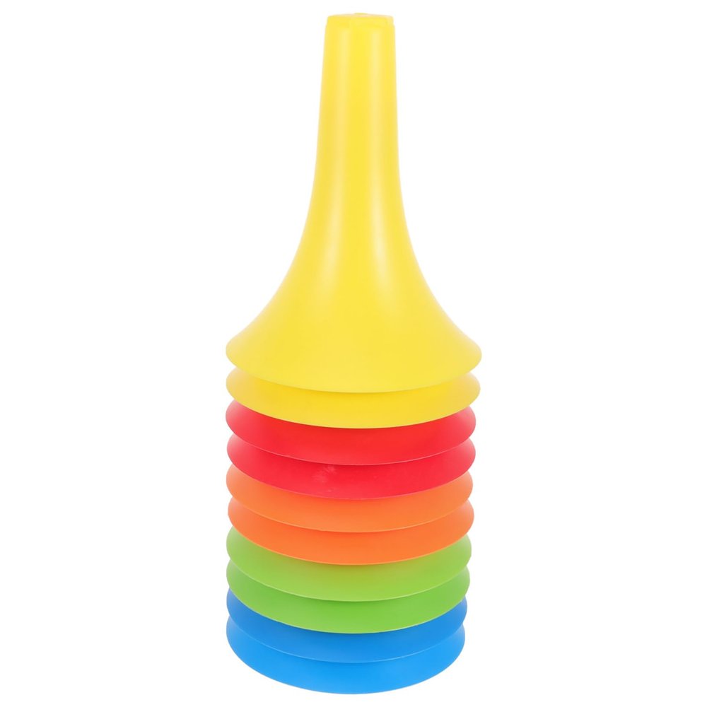 NOLITOY 10pcs Sports Marker Cone for Training Brightly Colored Cones for Soccer Basketball and Roller Skating Practice for Obstacle and Events