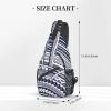 WURTON Blue Polynesian Maori Tribal Pattern Sling Backpack, Multipurpose Travel Hiking Daypack Rope Crossbody Shoulder Bag view 3