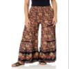 Angie Women's Wide Leg Pants with Lace Inserts view 1