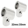 Boat Pipe Connectors Marine Yacht Railing Handrail,Heavy Duty 316 Stainless Steel 60/90 Degree Adjustable Pipe Tube Connector Clamp Marine Hardware-1Pack (Inner Diameter: 1inch, 60 Degree) view 3