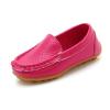 Boys Girls Loafer Toddler aterproof Leather Shoes Flat Slip-On Comfort School Casual (Watermelon Red, 6 Infant) view 1