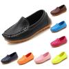 Boys Girls Loafer Toddler aterproof Leather Shoes Flat Slip-On Comfort School Casual (Watermelon Red, 6 Infant) view 2