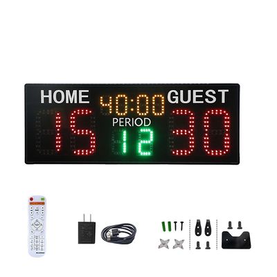 TiLeze Scoreboard, Multisport LED Scoreboard with Remote Control, Indoor Wall-Mount Portable Scoreboard, for Basketball, Football, Soccer, Tennis, Badminton
