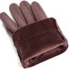 Gloves Full Finger Gloves, Cute Bow Touch Screen Plus Velvet Gloves, Winter Warm Cotton Mittens for Outdoor Cycling Shopping, Brown Full Finger view 3