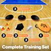 Crown x Starr Pop Up Defenders 3 Pack, 48 inches Tall, with Fillable Sandbags (no Sand), Simulate Defenders for Basketball, Football, Soccer, with Carry Bag & Mini Drill Cones view 2