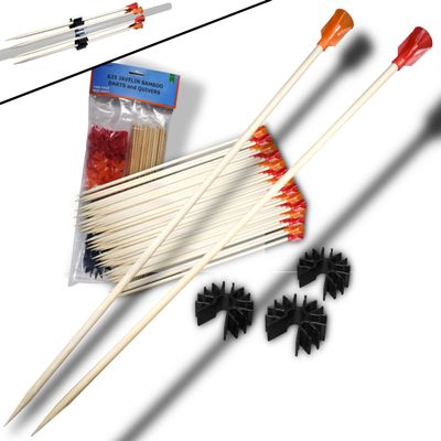 FSFF Javelin Bamboo Darts and Quivers .625 Blowgun Big 103 Pack-50 Bamboo Wood Darts 50 Dart Cones 3 quivers Whisper Javelin Bamboo 625 Bore Dart fletched Accurate Cone Whisper Javelin