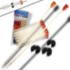 FSFF Javelin Bamboo Darts and Quivers .625 Blowgun Big 103 Pack-50 Bamboo Wood Darts 50 Dart Cones 3 quivers Whisper Javelin Bamboo 625 Bore Dart fletched Accurate Cone Whisper Javelin view 1