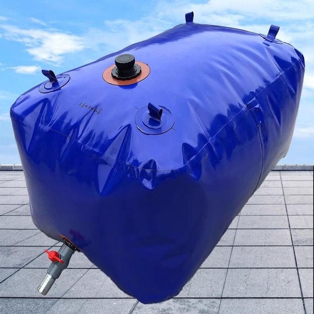 EMYJAY Large-Capacity Water Bag, Outdoor Water Bag Lightweight Drought Soft Water Bag Foldable Good Sealing and Impermeable to Water Under Water Pressure (Color : Blue, Size : 40x28x14IN(240L))