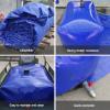 EMYJAY Large-Capacity Water Bag, Outdoor Water Bag Lightweight Drought Soft Water Bag Foldable Good Sealing and Impermeable to Water Under Water Pressure (Color : Blue, Size : 40x28x14IN(240L)) view 2