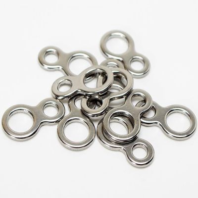 KTGCOZS Pack of 30 Figure 8 Fishing Solid Ring Jigging Rings 14mm~19.5mm Stainless Steel (M# 17.5mm 30pcs)