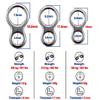 KTGCOZS Pack of 30 Figure 8 Fishing Solid Ring Jigging Rings 14mm~19.5mm Stainless Steel (M# 17.5mm 30pcs) view 2