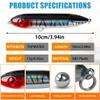 10pcs Fishing Lures Catfish Rattling Line Float Lure for Catfishing Catfish Spook Rattle/Floats Peg Floats for Santee Rig Jerkbait Crankbait Fishing Circle Hooks (5pcs Lure + 5pcs Circle Hook Rig) view 2