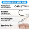 10pcs Fishing Lures Catfish Rattling Line Float Lure for Catfishing Catfish Spook Rattle/Floats Peg Floats for Santee Rig Jerkbait Crankbait Fishing Circle Hooks (5pcs Lure + 5pcs Circle Hook Rig) view 4