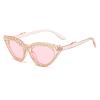 helena Fashion Diamond Cat Eye Sunglasses for Women Rhinestone Sun Glasses small frame bling Crystal Diamond Eyewear (red+pink) view 3